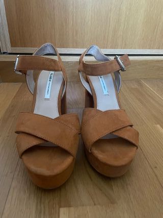 Tacones Marrones Plataforma