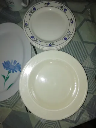 Juego de platos de porcelana
