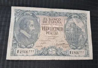 Billete 25 Pesetas Banco de España 1940
