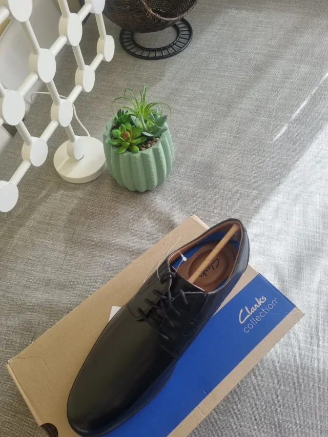 Zapatos de Piel Clarks Hombre Negros Nuevos T.43