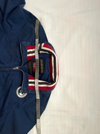 Chaqueta Bomber Napapijri Azul Marino Logo Bordado