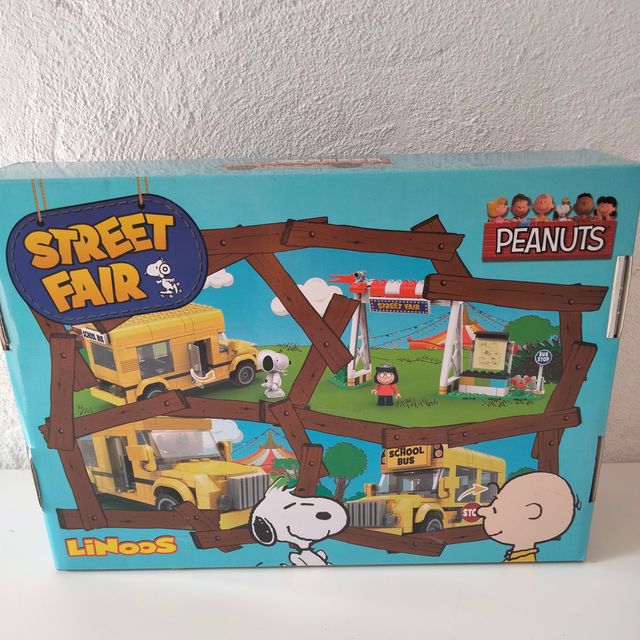 Snoopy autobús lego bloques de construcción Linoos