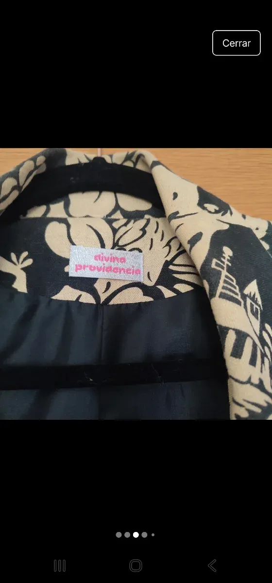 Abrigo estilo casaca Divina Providencia