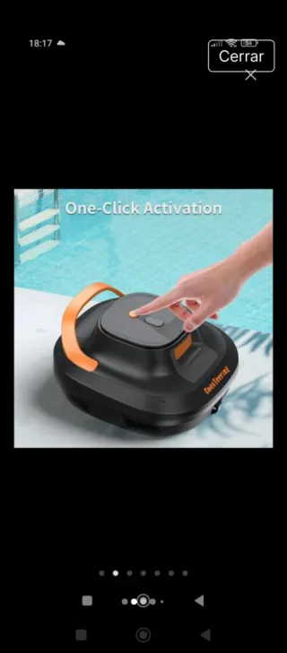 Limpiador Piscina Robótico Inalámbrico CoasTeering