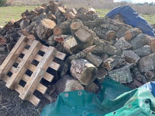 Leña de chaparro para chimeneas