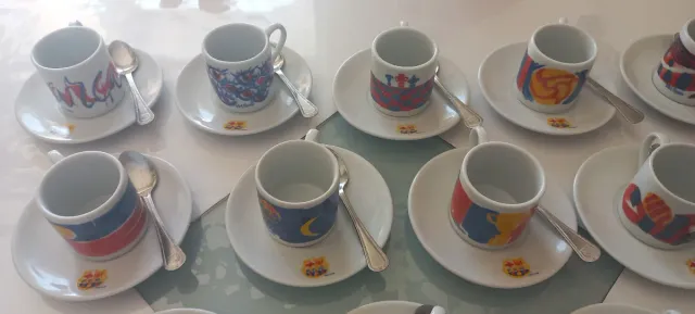Juego café Barça platito y cucharadita