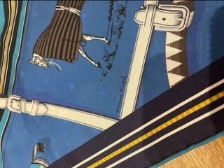 Pañuelo Hermes 90x90 Doble Cara
