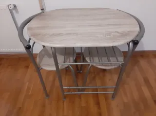 Mesa de cocina madera y metal