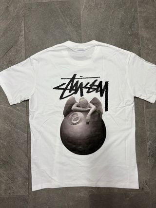 Camiseta Stüssy Blanca Estampada