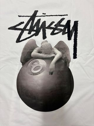 Camiseta Stüssy Blanca Estampada