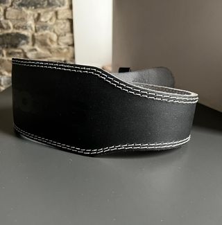 Cintura Palestra Nera Cuciture Bianche