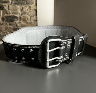 Cintura Palestra Nera Cuciture Bianche