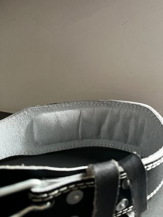 Cintura Palestra Nera Cuciture Bianche