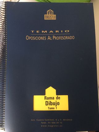 Temario Dibujo Secundaria Oposiciones