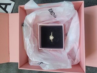 Anillo Pandora Rosa y Blanco y dorado