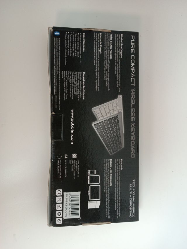 Teclado Inalámbrico Subblim Pure Compact Bluetooth