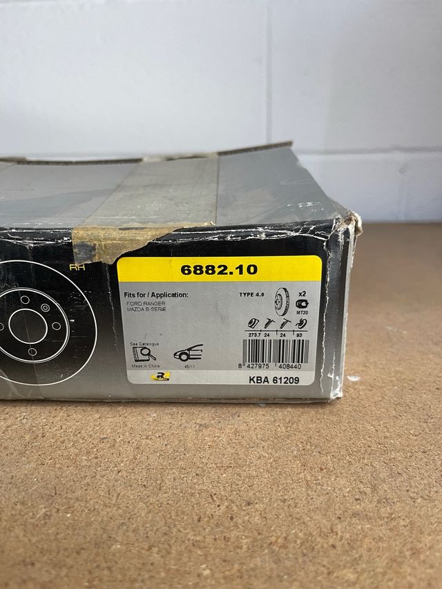 Disco Freno Ford Ranger Mazda B-Serie 6882.10