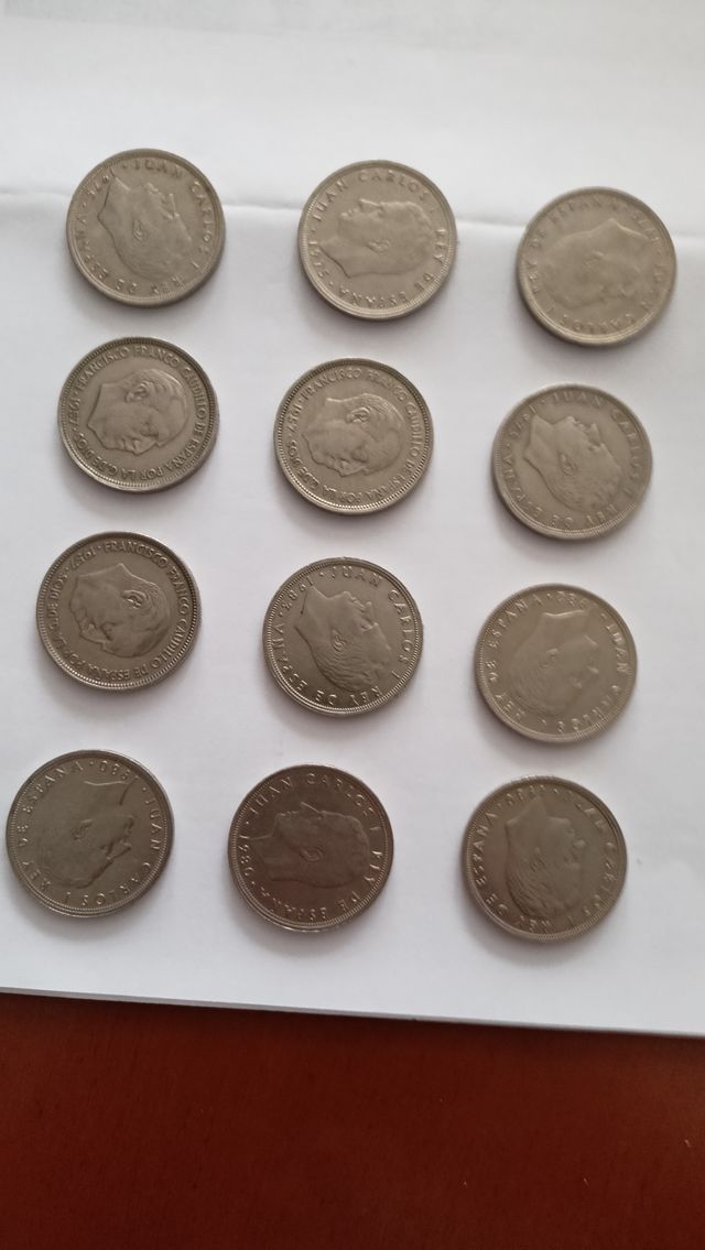 12 Monedas 50 Pesetas España Varias Fechas