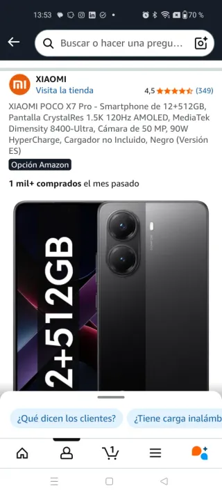 Xiaomi POCO X7 Pro 12+512GB Nero