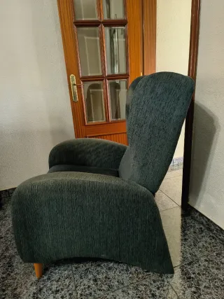 Butaca de tela gris