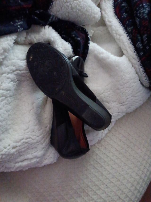 Zapatos planos negros mujer