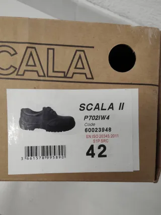 Calzado Seguridad Negro Talla 42 Zapatos Scala