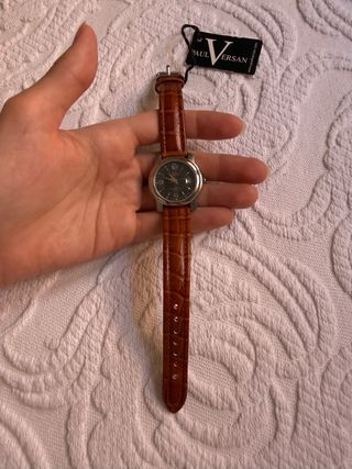 Reloj Paul Versan Cuero Marrón y Plata