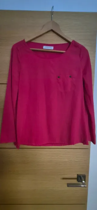 Blusa manga larga rosa