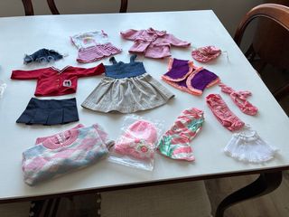 Lote Ropa Muñeca Antigua