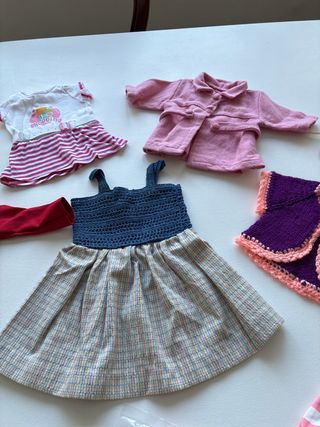 Lote Ropa Muñeca Antigua