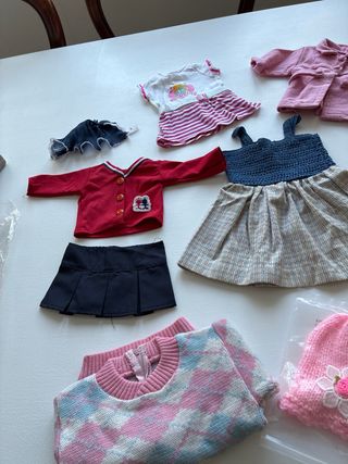Lote Ropa Muñeca Antigua