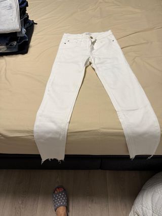 Lote 2 Vaqueros Mujer Azul y Blanco