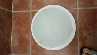Plafón redondo blanco 30cm aprox.
