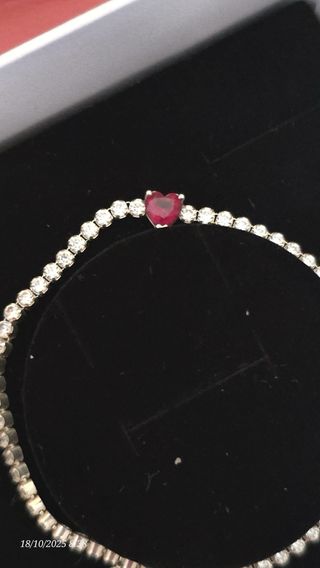 Pulsera Plata Pandora Rosa y Plateada