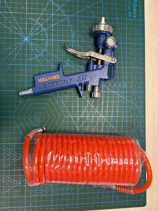 Pistola Pintura y Manguera Compresor