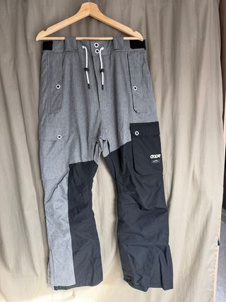 Pantaloni da snowboard da sci Dope grigi e neri Taglia M