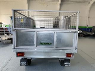 Remolque basculante 260x160x50 Doble eje con freno Galvanizado