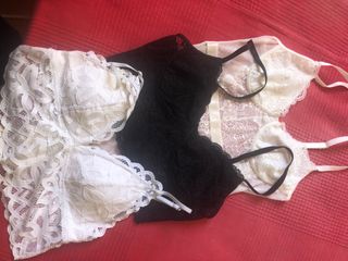 Lote 3 Tops Encaje Mujer XS