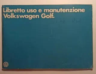 Libretto Uso Manutenzione VW Golf 1981