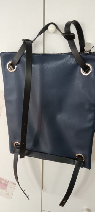 Borsa Zaino Blu Giallo