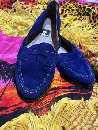 Zapatos Farrutx Morado Piel