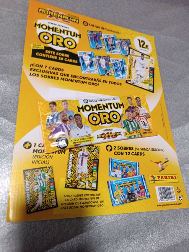 Sobre Adrenalyn XL Momentum Oro 2022 2023