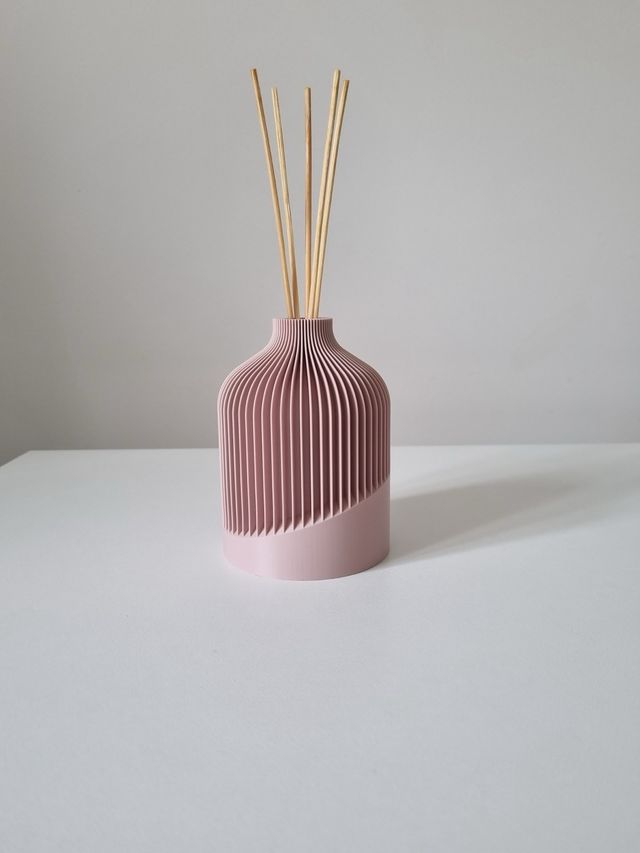 Vaso difusor de plástico rosa