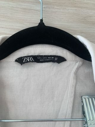 Mono blanco lino Zara Talla L