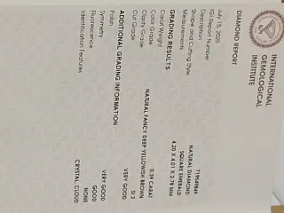 Diamante Natural Certificado IGI 0.39 Ct fancy