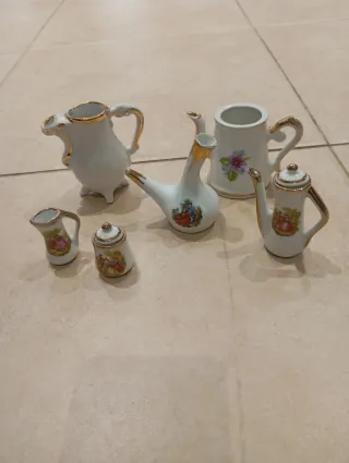 Conjunto Cerámica Miniatura Decoración