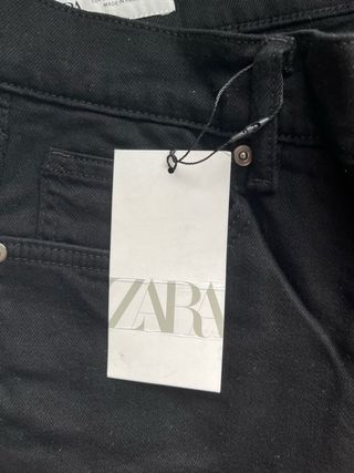 Pantalón Zara Slim Negro Talla 38