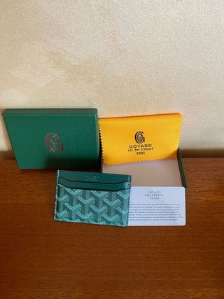 Portacarte Goyard Verde