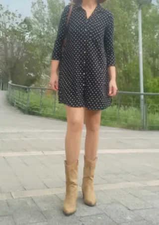 Vestido Negro Lunares y Vestido Estampado
