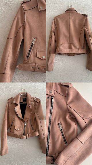 Chaqueta bomber rosa 